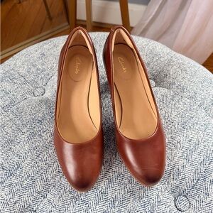 Clarks Women's Classic Brown Heels